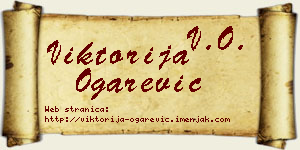Viktorija Ogarević vizit kartica